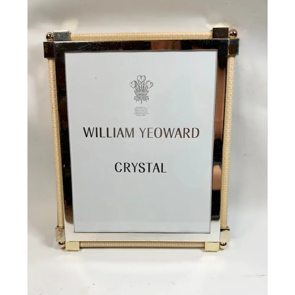William Yeoward Crystal Classic Raffia Picture Frame 8 x 10